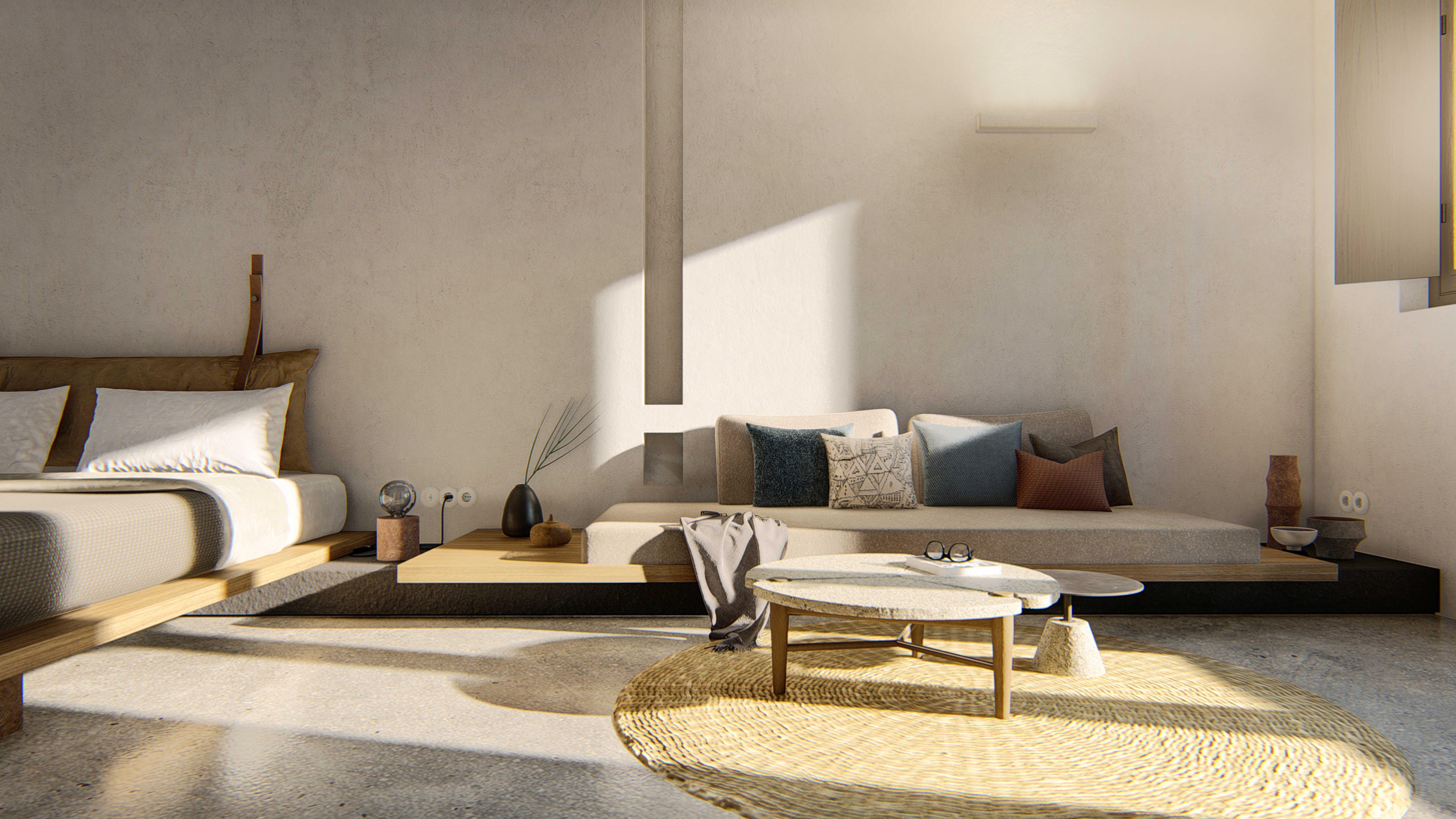 Orama Hotel & Spa ثيرا المظهر الخارجي الصورة 3D interior visualization