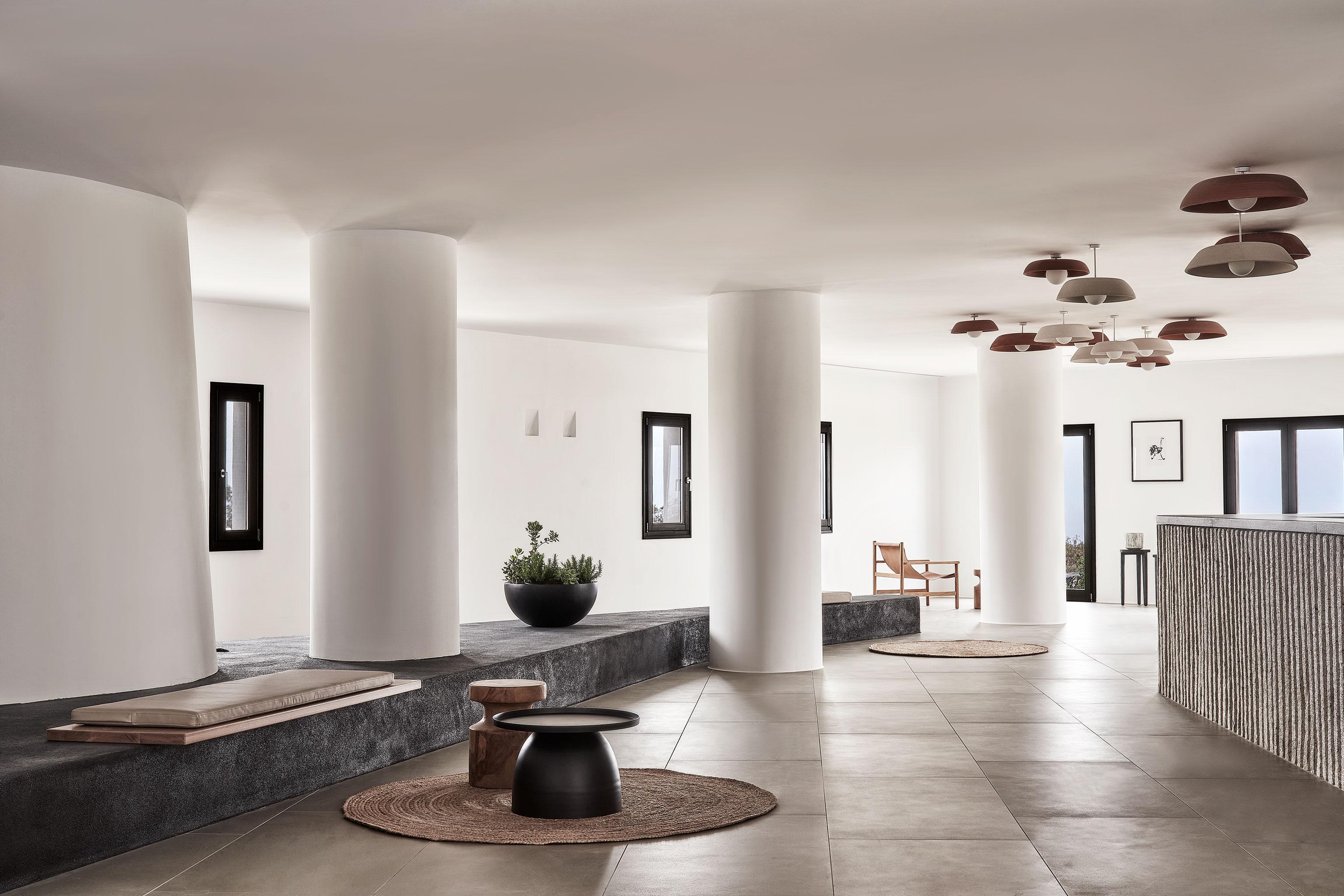 Orama Hotel & Spa ثيرا المظهر الخارجي الصورة Interior of the hotel